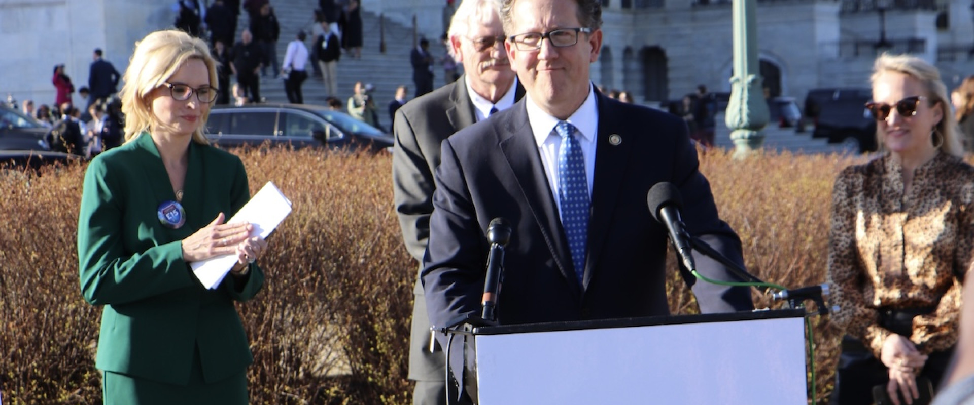Biofuels Caucus Member speaking at podium